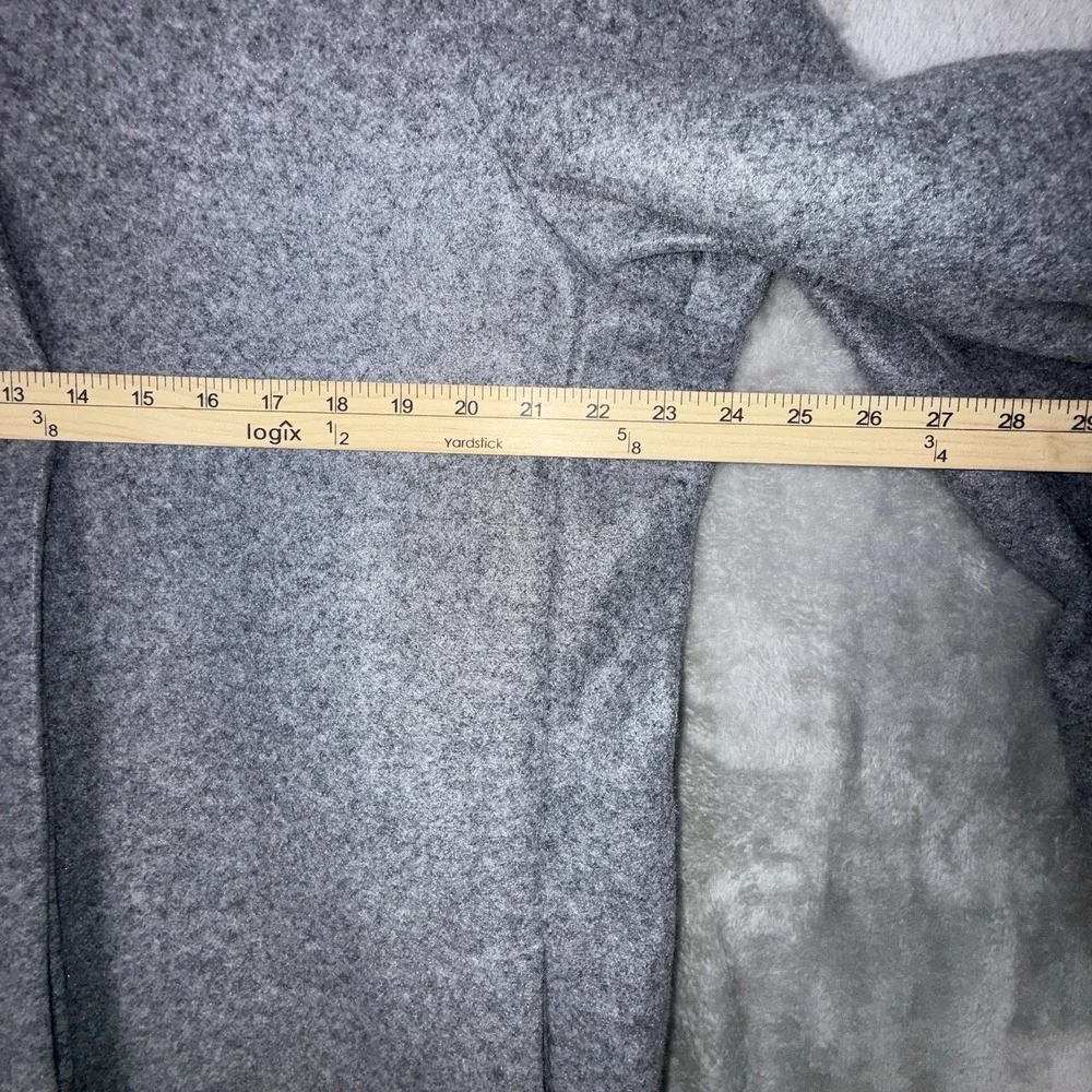 Old Navy Long‎ Peacoat Womens XL Tall Button Front Funnel Neck Light Gray